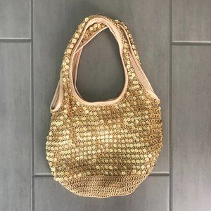 Iconic Vintage Y2K Crochet Sequin Mermaid Mini Purse NWOT